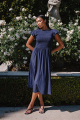 Harshell Smocked Midi Dress - FINAL SALE